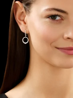 Sale Apart Kolczyki z białego złota z brylantami - 1,12 ct - próba 585