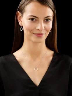 Sale Apart Kolczyki z białego złota z brylantami - 1,12 ct - próba 585