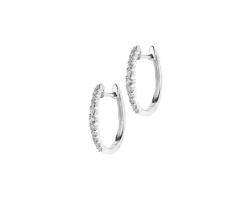Apart Kolczyki z białego złota z diamentami - koła - 0,25 ct - próba 585< Wszystkie