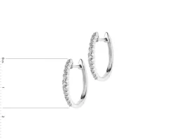 Apart Kolczyki z białego złota z diamentami - koła - 0,25 ct - próba 585< Wszystkie
