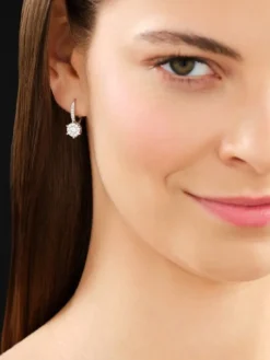 Discount Apart Kolczyki z białego złota z brylantami - 0,83 ct - próba 585