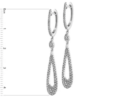 Apart Kolczyki z białego złota z diamentami - 0,55 ct - próba 585< Kolczyki Z Diamentami