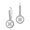 Outlet Apart Kolczyki z białego złota z diamentami - 0,33 ct - próba 585
