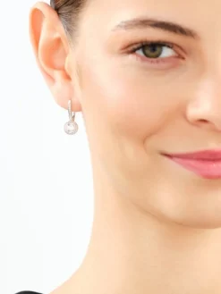 Outlet Apart Kolczyki z białego złota z diamentami - 0,33 ct - próba 585
