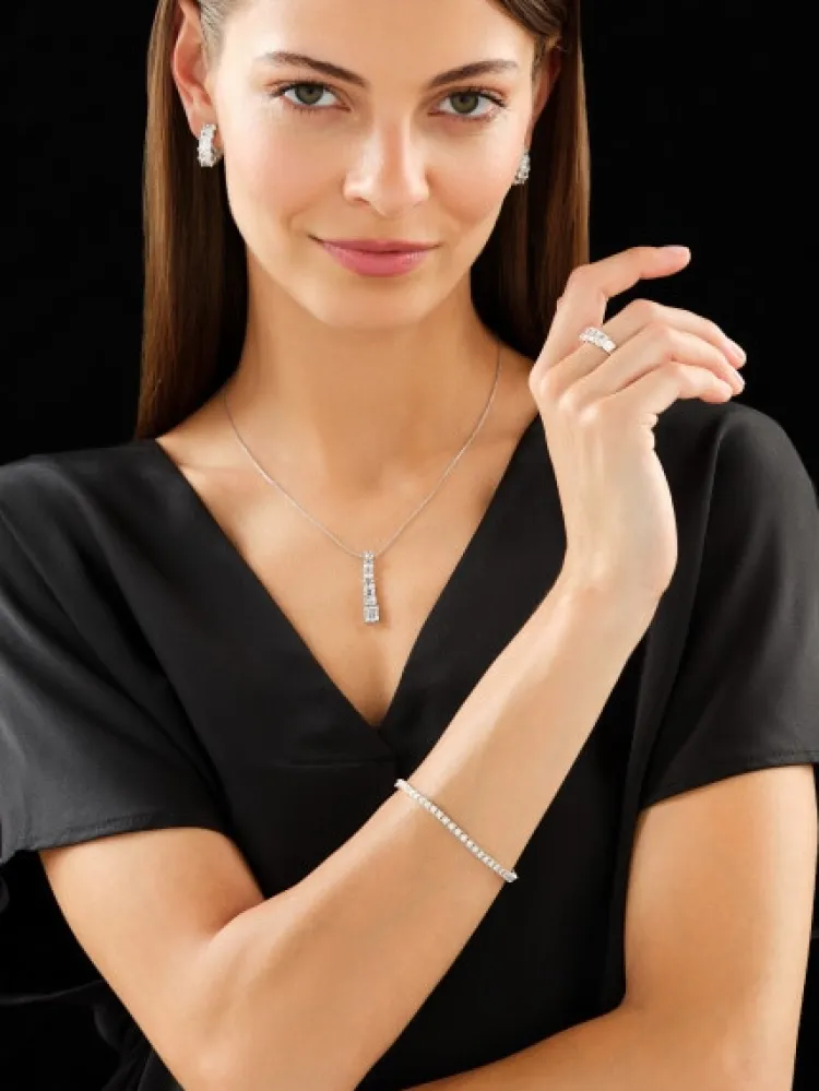 Apart Kolczyki z białego złota z diamentami - 5,11 ct - próba 750< Wszystkie