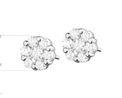 Apart Kolczyki z białego złota z brylantami - 0,41 ct - próba 585< Kolczyki Z Diamentami