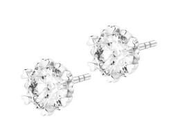 Apart Kolczyki z białego złota z brylantami - serca - 0,85 ct - próba 585< Kolczyki Z Diamentami