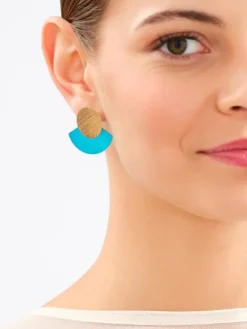 Clearance Artelioni Kolczyki z brązu pozłacane