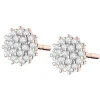 New Apart Kolczyki z różowego złota z diamentami - 0,09 ct - próba 585