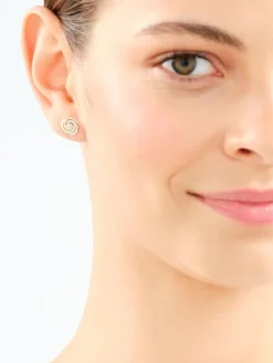 Apart Kolczyki z żółtego, białego i różowego złota z diamentami - 0,08 ct - próba 585< Wszystkie