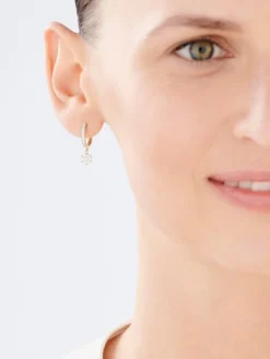 New Apart Kolczyki z żółtego i białego złota z diamentami - 0,30 ct - próba 585