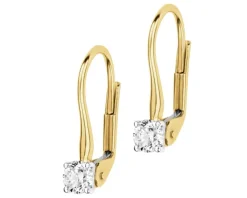Apart Kolczyki z żółtego i białego złota z brylantami - 0,32 ct - próba 585< Wszystkie