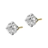 Online Apart Kolczyki z żółtego i białego złota z brylantami - 0,28 ct - próba 585