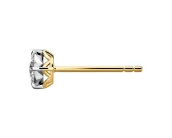 Online Apart Kolczyki z żółtego i białego złota z brylantami - 0,28 ct - próba 585
