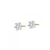 Apart Kolczyki z żółtego i białego złota z brylantami - 0,12 ct - próba 585< Wszystkie
