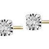 New Apart Kolczyki z żółtego i białego złota z brylantami - 0,50 ct - próba 585