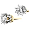 Discount Apart Kolczyki z żółtego i białego złota z brylantami - SI2/H - 0,68 ct - próba 585