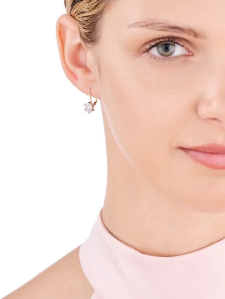 Apart Kolczyki z żółtego i białego złota z brylantami - 0,51 ct - próba 585< Kolczyki Z Diamentami