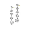 Hot Apart Kolczyki z żółtego i białego złota z brylantami - 0,99 ct - próba 585