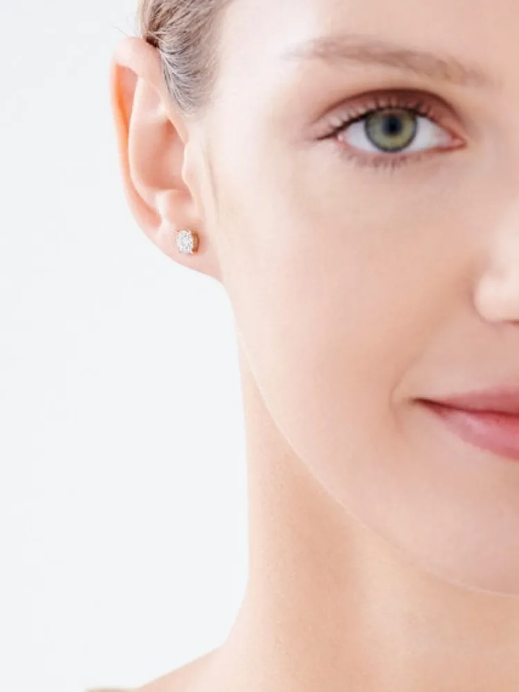 Apart Kolczyki z żółtego i białego złota z brylantami - 0,18 ct - próba 585< Wszystkie