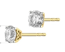 Apart Kolczyki z żółtego złota z brylantami - 0,69 ct - próba 585< Wszystkie