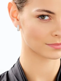 Apart Kolczyki z żółtego złota z brylantami  laboratoryjnymi  - koła - 0,75 ct - próba 585< Wszystkie