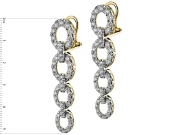 Apart Kolczyki z żółtego złota z brylantami - 2,77 ct - próba 585< Kolczyki Z Diamentami
