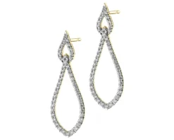 Apart Kolczyki z żółtego złota z brylantami - 0,36 ct - próba 585< Wszystkie