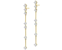 Discount Apart Kolczyki z żółtego złota z brylantami - 1,06 ct - próba 750