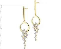 Apart Kolczyki z żółtego złota z brylantami - 0,48 ct - próba 585< Wszystkie