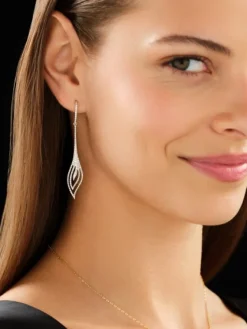 Best Apart Kolczyki z żółtego złota z brylantami - 0,77 ct - próba 585