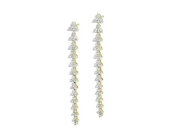Discount Apart Kolczyki z żółtego złota z brylantami - 2,00 ct - próba 585