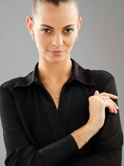 Apart Kolczyki z żółtego złota z brylantami laboratoryjnymi - koła - 0,90 ct - próba 750< Kolczyki Z Diamentami