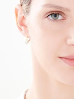 Best Apart Kolczyki z żółtego złota z brylantami - 0,66 ct - próba 585