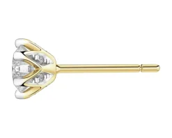 Apart Kolczyki z żółtego złota z brylantami - 0,85 ct - próba 585< Kolczyki Z Diamentami