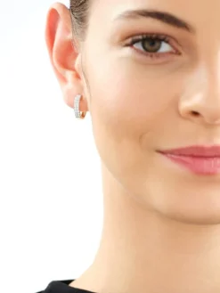 Apart Kolczyki z żółtego złota z brylantami  laboratoryjnymi  - koła - 0,50 ct - próba 585< Wszystkie
