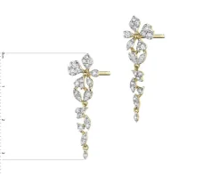 Apart Kolczyki z żółtego złota z brylantami - 0,65 ct - próba 585< Kolczyki Z Diamentami