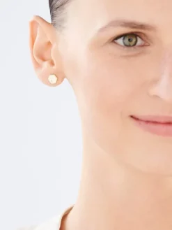 Sale Apart Kolczyki z żółtego złota z brylantami - 0,01 ct - próba 375
