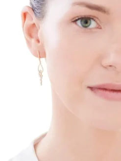 Apart Kolczyki z żółtego złota z brylantami - 0,44 ct - próba 585< Kolczyki Z Diamentami