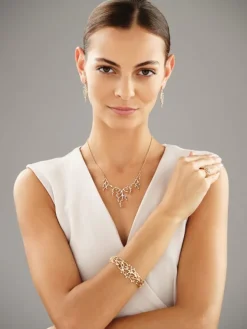 Discount Apart Kolczyki z żółtego złota z brylantami - 0,81 ct - próba 585