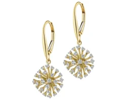 Apart Kolczyki z żółtego złota z brylantami - 0,69 ct - próba 585< Wszystkie