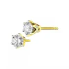 Apart Kolczyki z żółtego złota z brylantami - 0,49 ct - próba 750< Kolczyki Z Diamentami