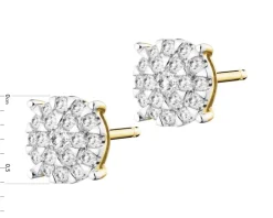 Hot Apart Kolczyki z żółtego złota z brylantami - 0,27 ct - próba 585