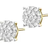 Outlet Apart Kolczyki z żółtego złota z brylantami - 0,70 ct - próba 585