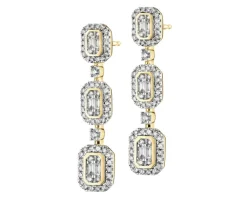 Apart Kolczyki z żółtego złota z diamentami - 0,93 ct - próba 585< Wszystkie