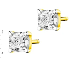 Apart Kolczyki z żółtego złota z diamentami - 1,01 ct - próba 585< Kolczyki Z Diamentami
