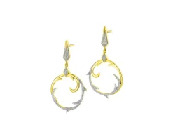 Apart Kolczyki z żółtego złota z diamentami - 0,27 ct - próba 585< Wszystkie