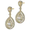 New Apart Kolczyki z żółtego złota z diamentami - 0,76 ct - próba 585