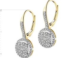 Apart Kolczyki z żółtego złota z diamentami - 0,50 ct - próba 585< Wszystkie