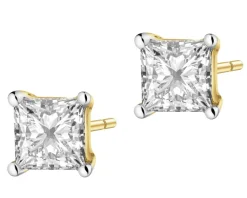 Apart Kolczyki z żółtego złota z diamentami laboratoryjnymi - 0,62 ct - próba 585< Wszystkie